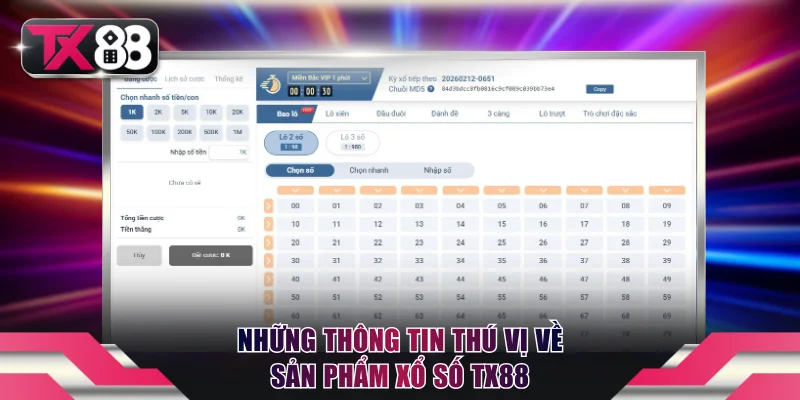 Xổ Số TX88 - Sảnh Cược Minh Bạch, Chốt Số Tốt Giờ Vàng 1 Những thông tin thú vị về sản phẩm Xổ số TX88