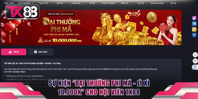 TX88 24 Tổng hợp các chương trình ưu đãi hấp dẫn dành cho thành viên